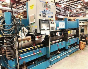 Beckwood 100 Ton Heated Platen Hydraulic 4 Post Press