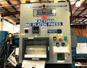 Beckwood 100 Ton Heated Platen Hydraulic 4 Post Press